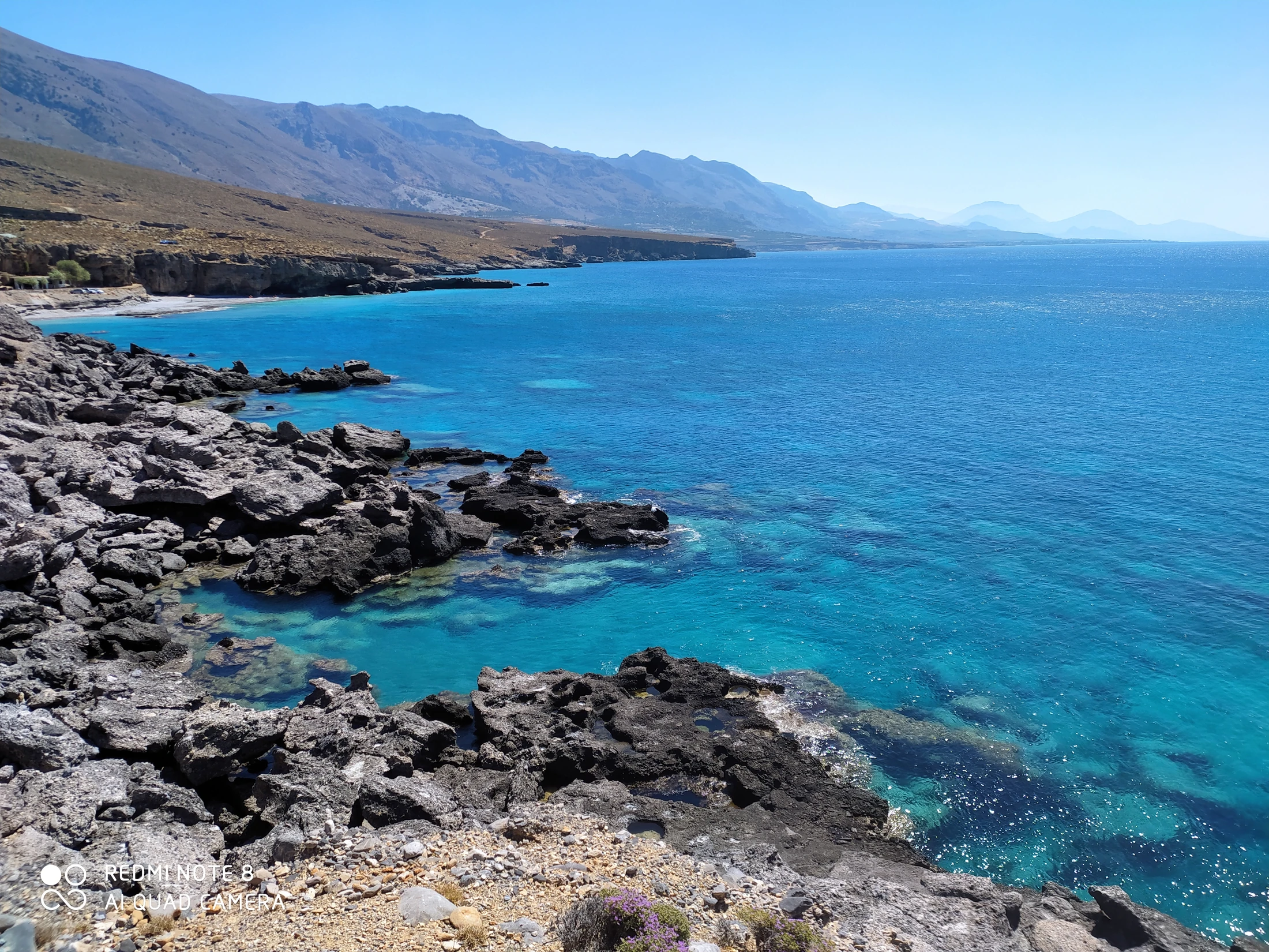 Filaki Beach en Sfakia, Creta, Grecia