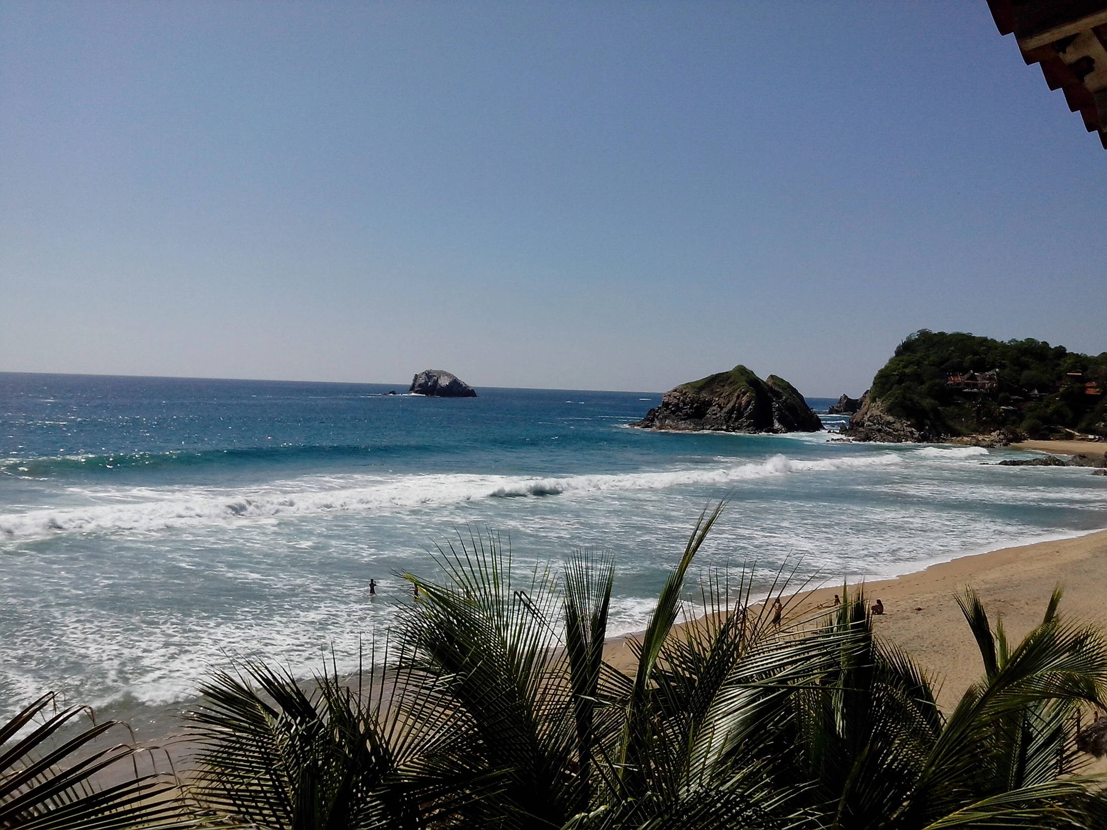 Playa Zipolite en Oaxaca, México