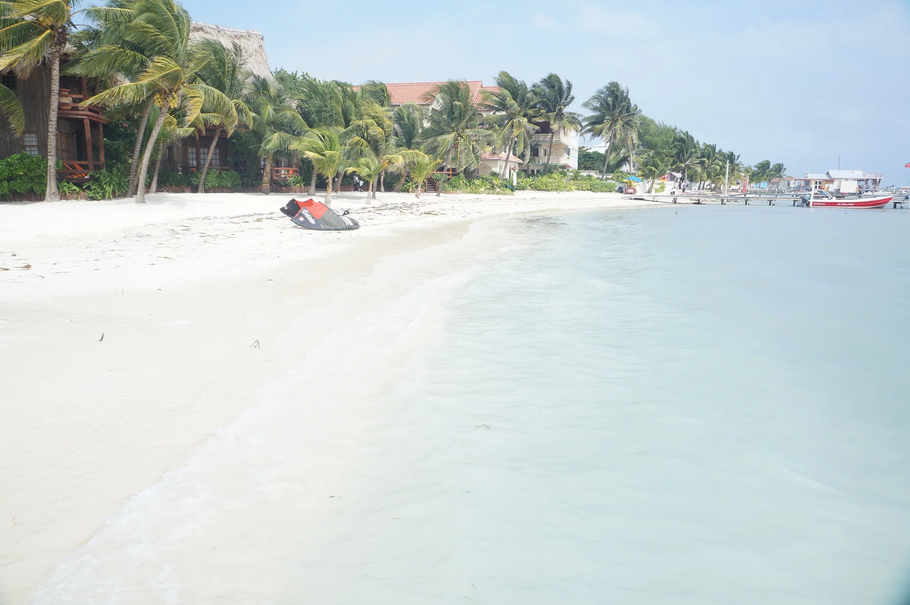 Playa de San Pedro en Ambergris Caye, Belice.