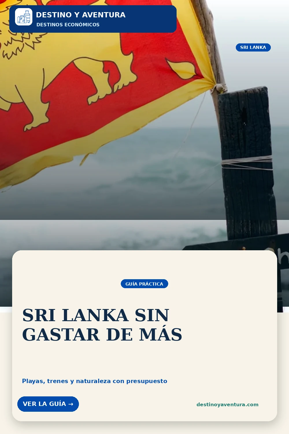 Pin vertical sobre sri lanka barato: playas, trenes y naturaleza sin gastar demasiado