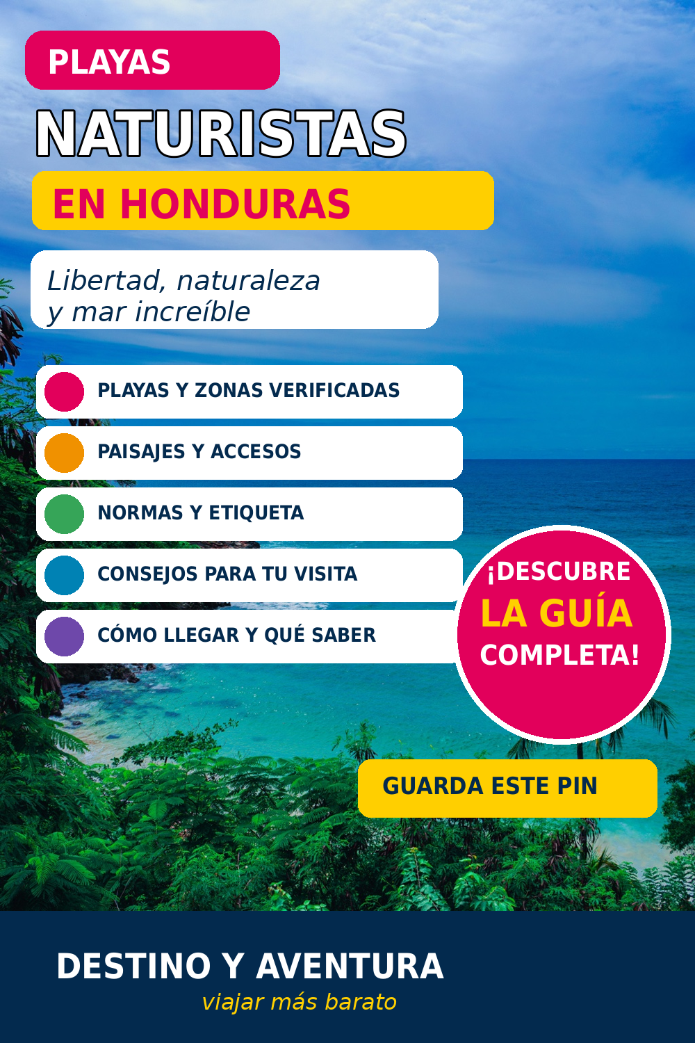Pin de Destino y Aventura para Honduras