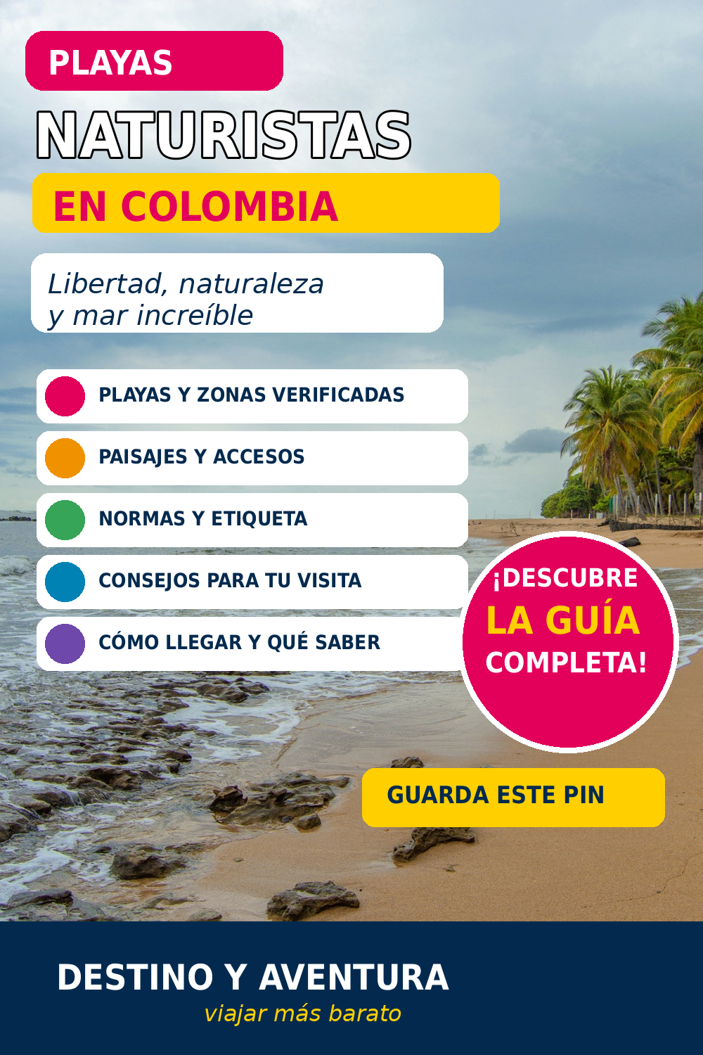 Pin de Destino y Aventura para Colombia
